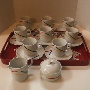 Vintage Mikasa Cup Set for 8